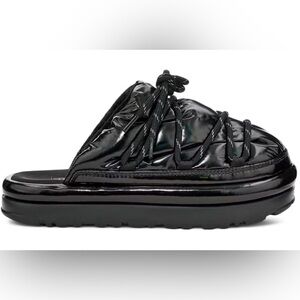 UGG SPACESLIDER HI SHINE SLIDE PLATFORM SLIPPER SHOES | Color: Black | NEW/NWOB!
